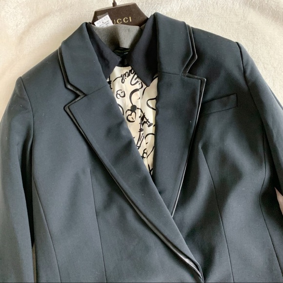 NWT Alexander Wang Wool Double Breast Tuxedo Blazer - Picture 5 of 10
